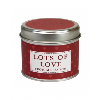 ŚWIECA THE COUNTRY CANDLE SENTIMENT 160 G LOTS OF LOVE